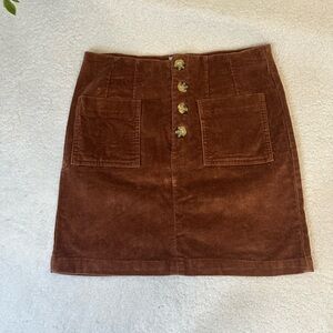 Jolt brown corduroy skirt